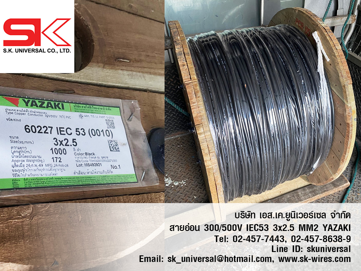 300/500V IEC53 3x2.5